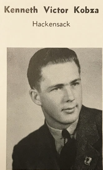 Kenneth Victor kobza 1942 yearbook photo